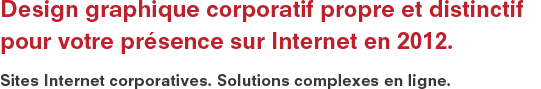 Services de design graphique pour votre presence sur internet
